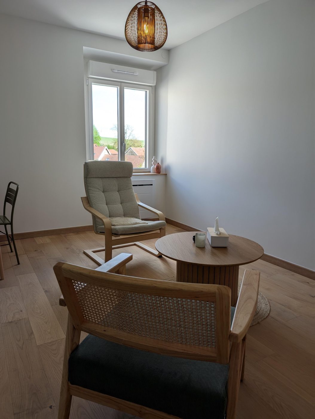 L'espace de consultation, lumineux et cocooning